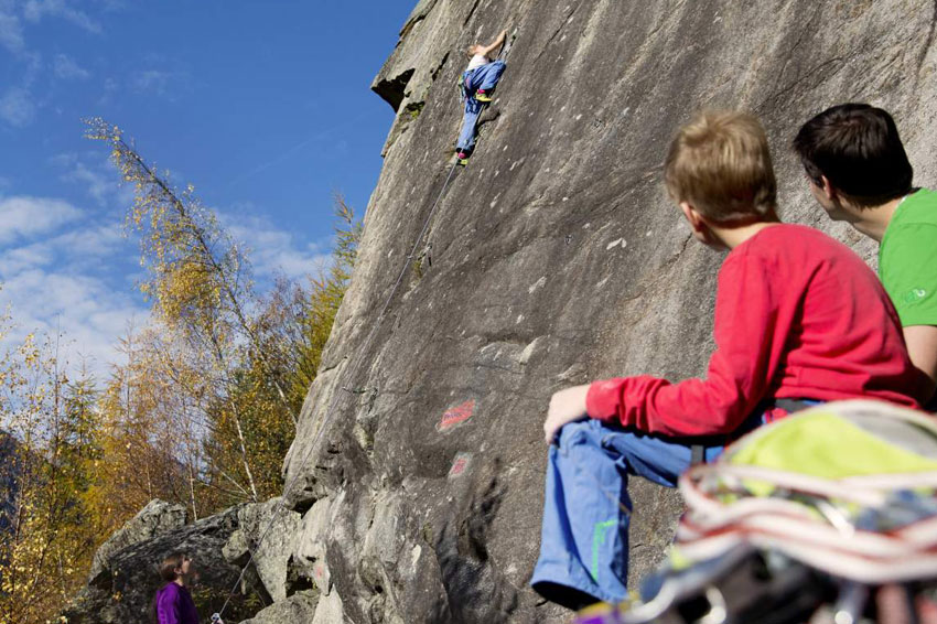 Climbing wall near Villa Ambach